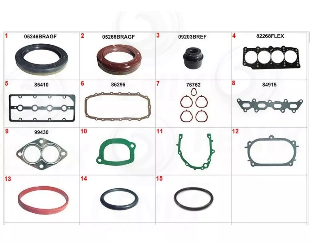 EMPAQUETADURA MOTOR FIAT-PALIO 1.3 16V (EXCEPTO RETEN. CIG TRASERO)