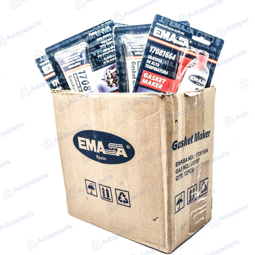CAJA X 12 UN. SILICONA SELLADO GRIS 85GR.