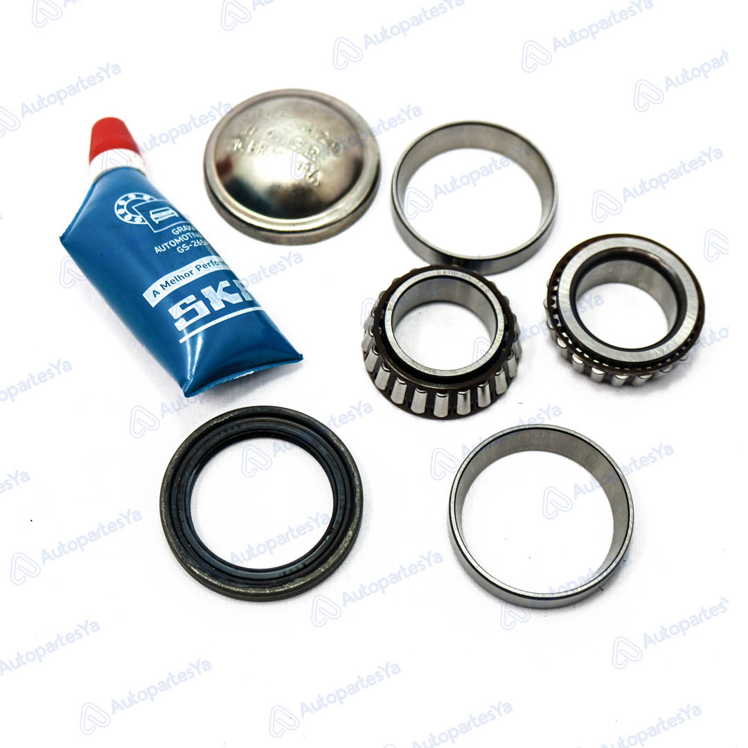 CONJUNTO CUBO RUEDA TRASERA (JGO 2 RODAMIENTOS + 1 RETEN 07683 GAG + I TAPACUBOS + 1 GRASA) FORD FIESTA BALITA 1.6 98/2003  KA 1.6