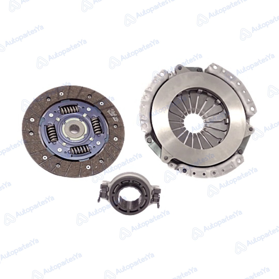 KIT EMBRAGUE VW GOL 1.6L 8V 97-07 / SAVEIRO 1.6L 8V (DISCO 190MM X24 ESTRIAS)
