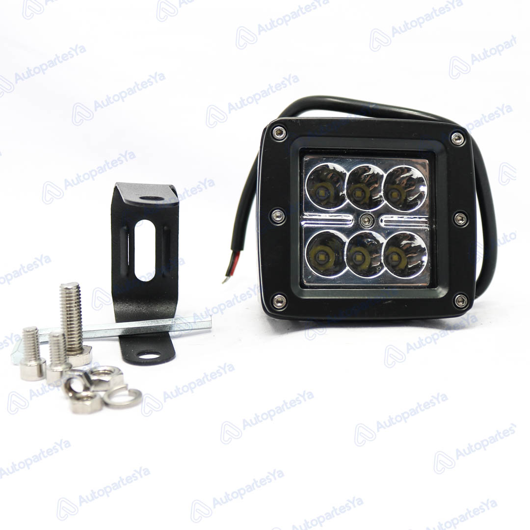 LAMPARA LED TIPO CREE 1500 LUMENS / 18W / VOLTAJE 10-30V / TAMAÑO 88X82X80MM